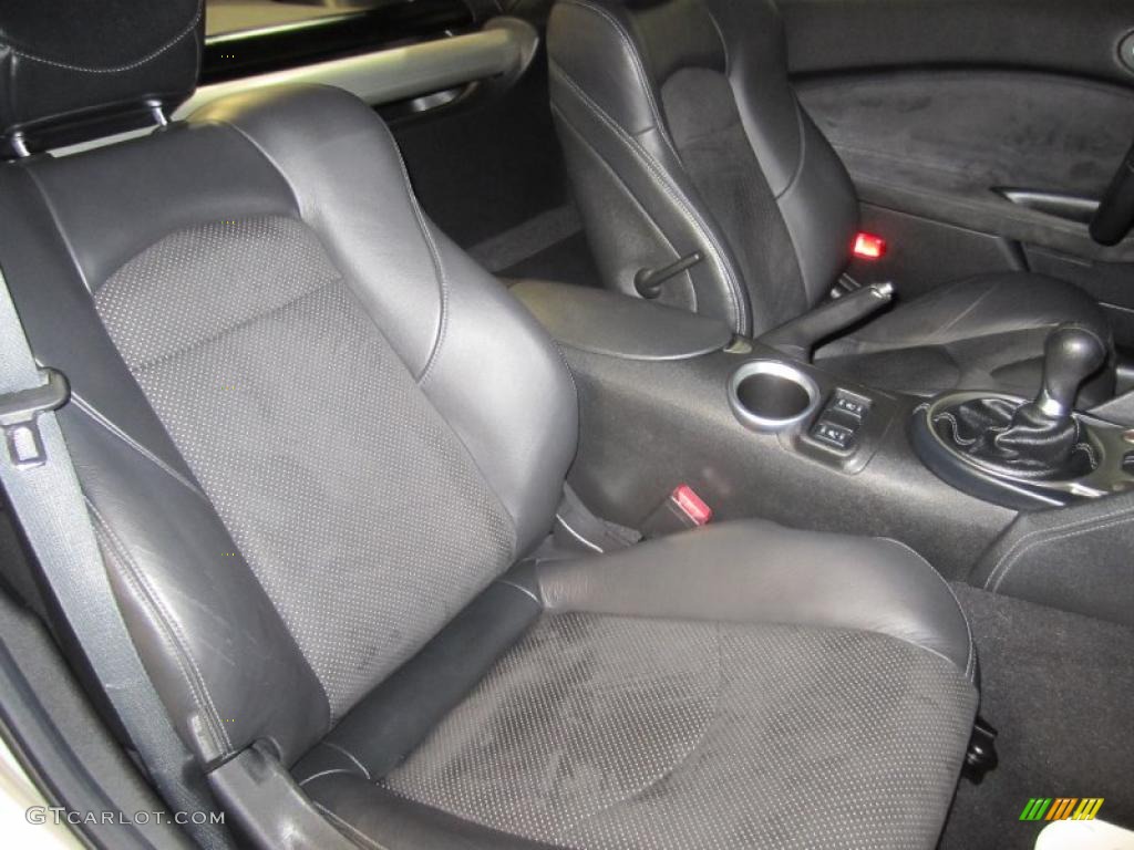 Black Leather Interior 2009 Nissan 370Z Sport Touring Coupe Photo #38431353
