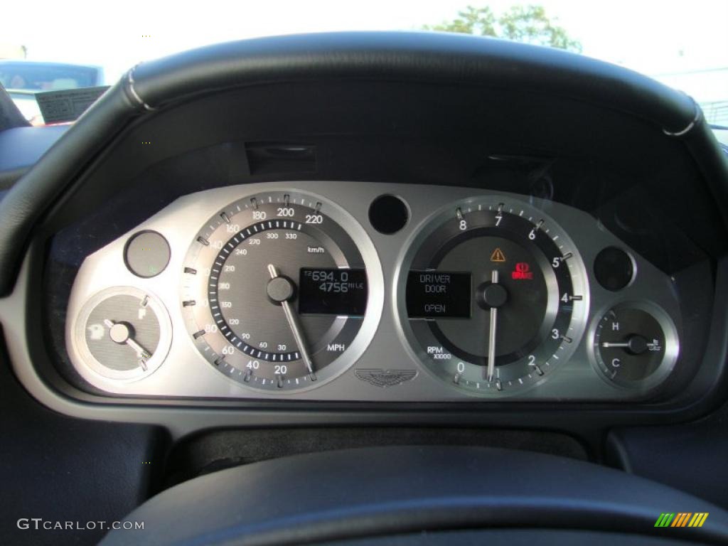 2008 Aston Martin V8 Vantage Roadster Gauges Photo #38431537