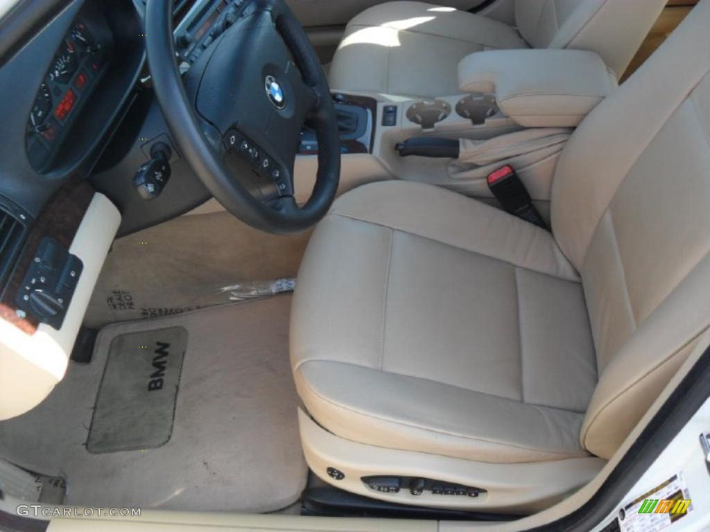 2005 3 Series 325i Sedan - Alpine White / Sand photo #7