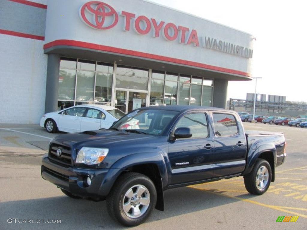 2007 Tacoma V6 TRD Sport Double Cab 4x4 - Indigo Ink Pearl / Graphite Gray photo #1