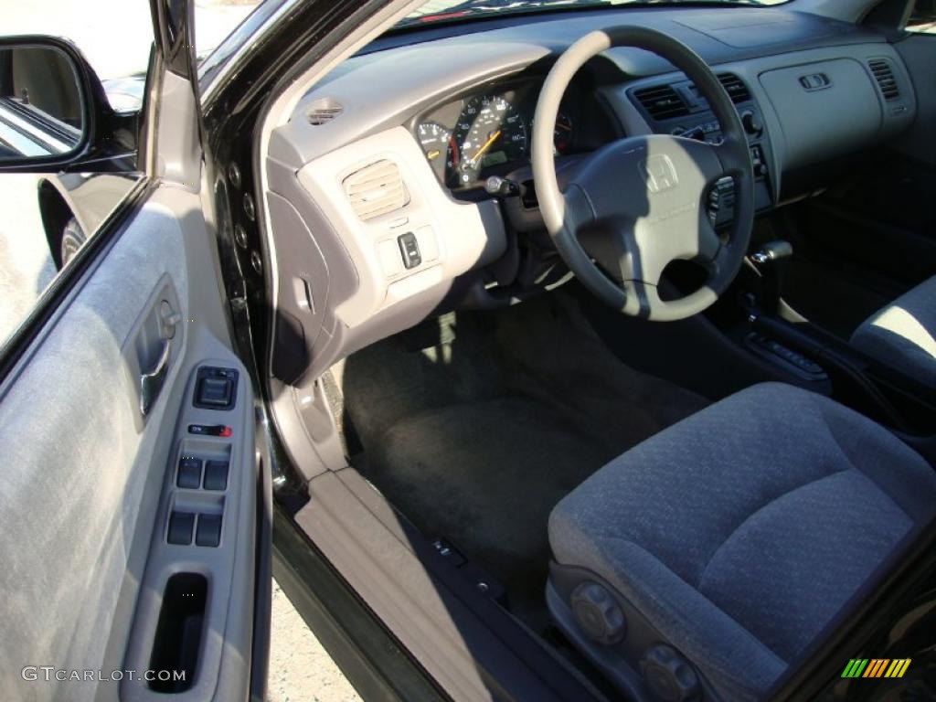 2001 Accord LX Sedan - Nighthawk Black Pearl / Quartz Gray photo #13