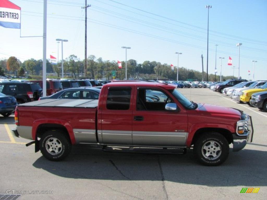 1999 Silverado 1500 LS Extended Cab 4x4 - Victory Red / Graphite photo #10