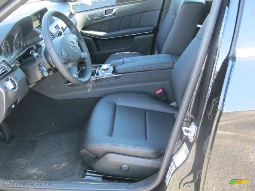 Black Interior 2011 Mercedes-Benz E 350 Sedan Photo #38432313