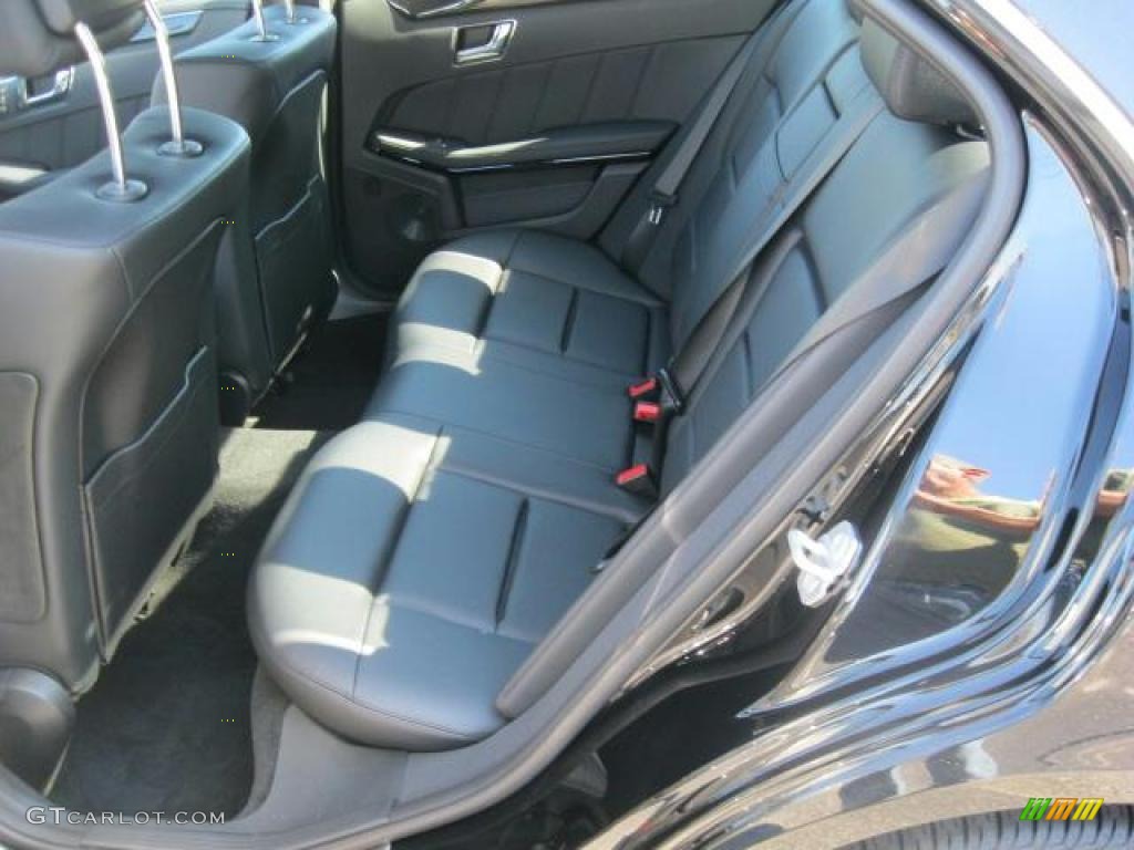 Black Interior 2011 Mercedes-Benz E 350 Sedan Photo #38432325