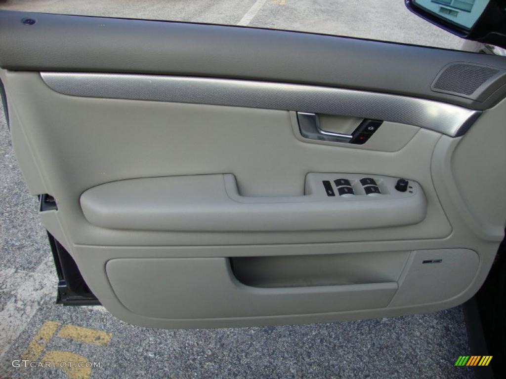 2002 Audi A4 1.8T quattro Avant Beige Door Panel Photo #38432821