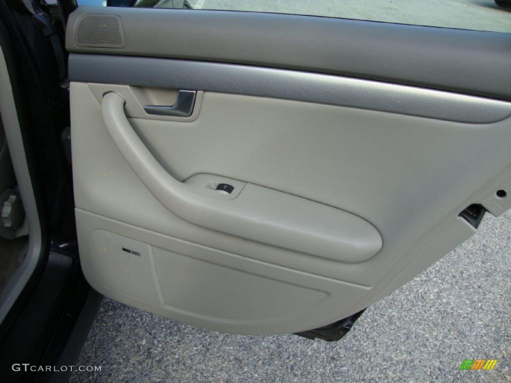 2002 Audi A4 1.8T quattro Avant Beige Door Panel Photo #38432980