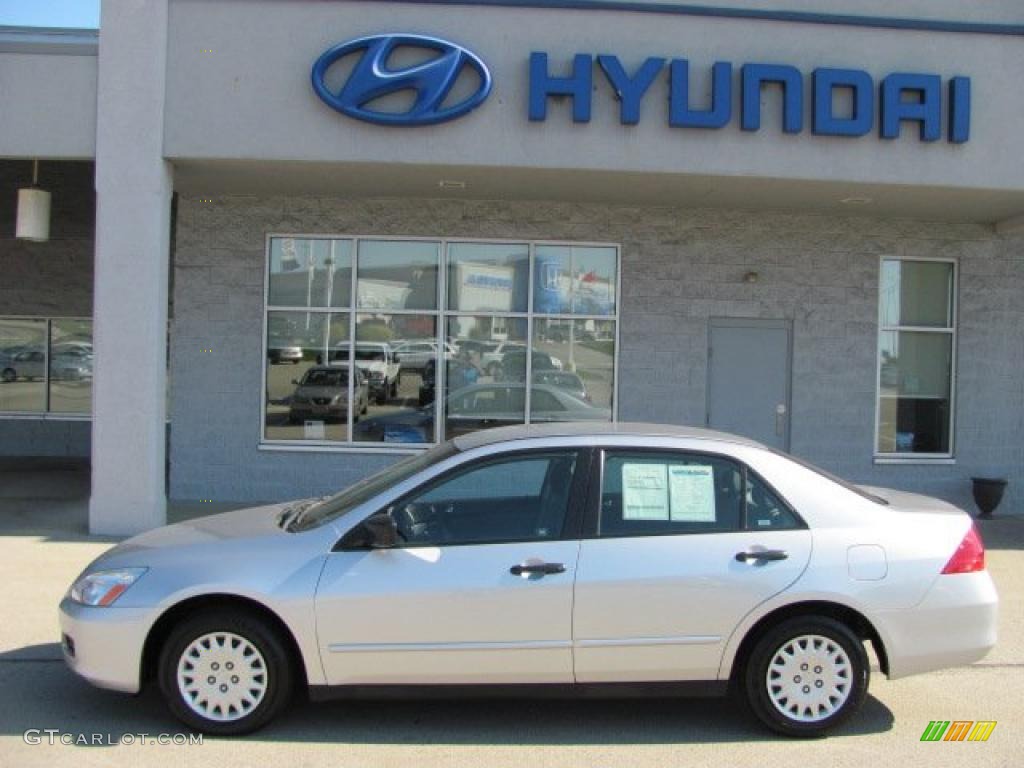 2006 Accord Value Package Sedan - Alabaster Silver Metallic / Gray photo #3