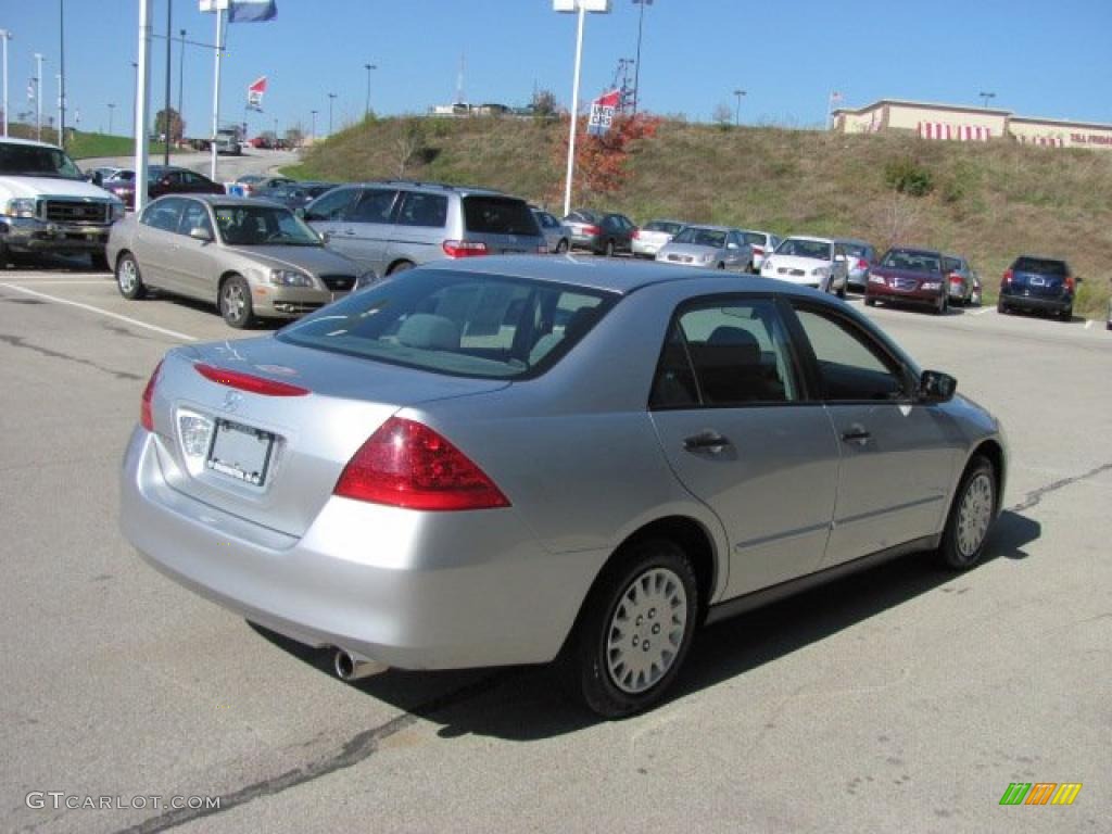 2006 Accord Value Package Sedan - Alabaster Silver Metallic / Gray photo #7
