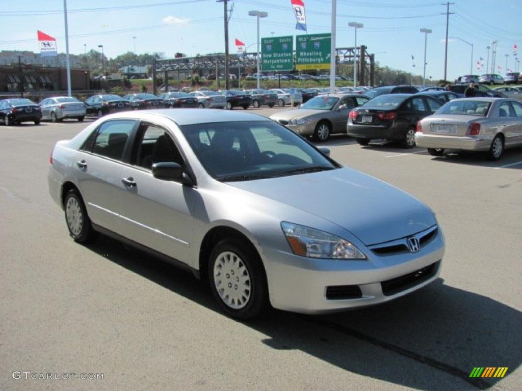 2006 Accord Value Package Sedan - Alabaster Silver Metallic / Gray photo #9