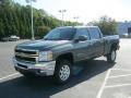 2011 Steel Green Metallic Chevrolet Silverado 2500HD LTZ Crew Cab 4x4  photo #4