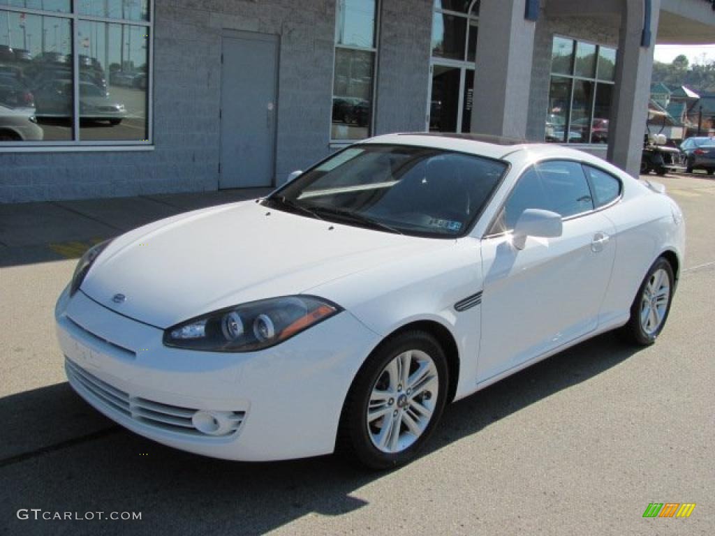 Captiva White 2007 Hyundai Tiburon GS Exterior Photo #38433752