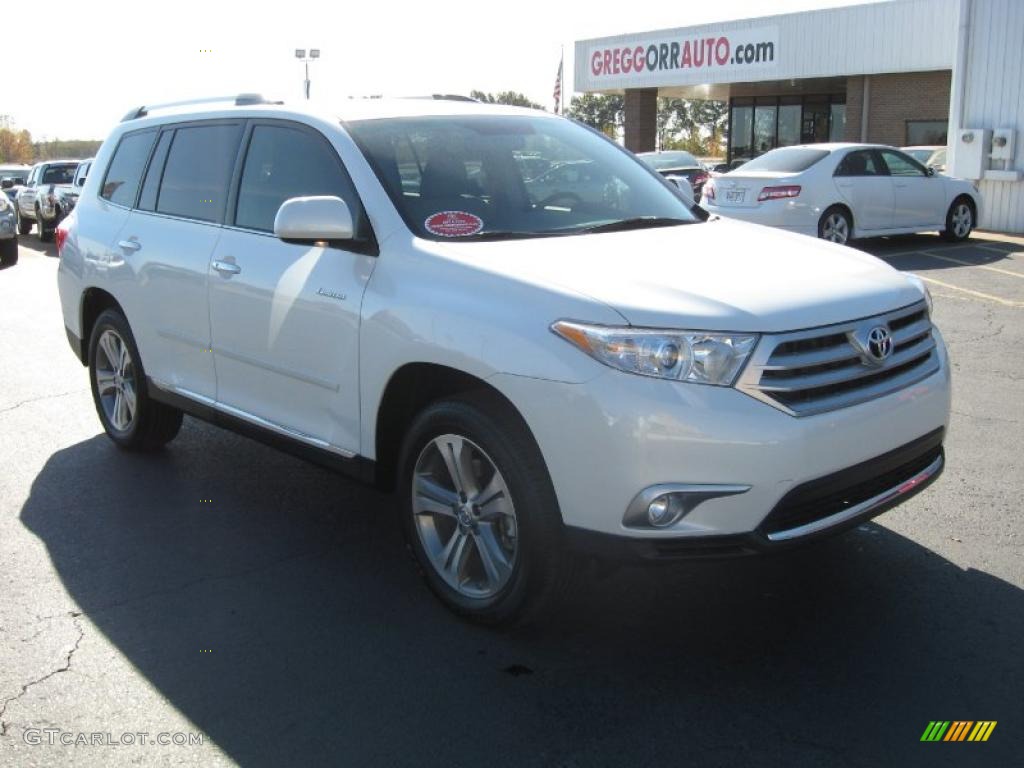 2011 Highlander Limited - Blizzard White Pearl / Sand Beige photo #1