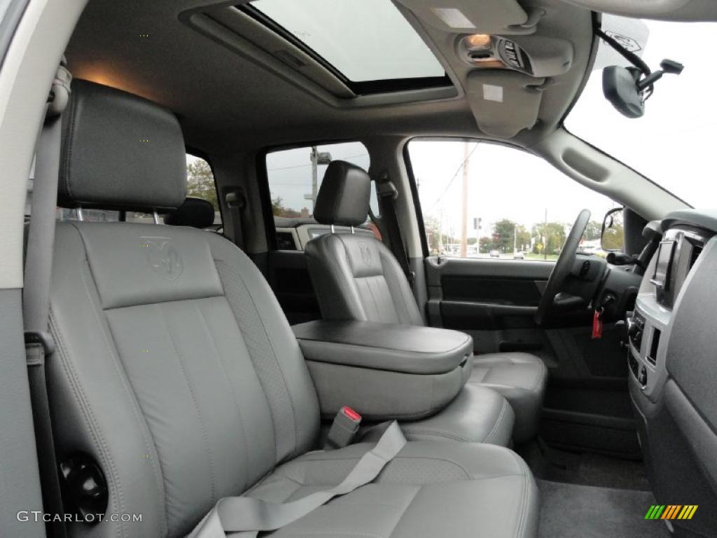 Medium Slate Gray Interior 2008 Dodge Ram 3500 Laramie Quad Cab 4x4 Photo #38434180