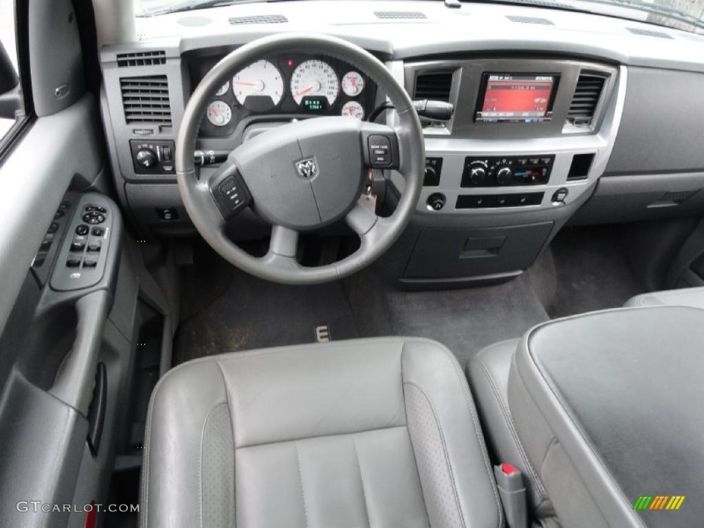 2008 Dodge Ram 3500 Laramie Quad Cab 4x4 Medium Slate Gray Dashboard Photo #38434212