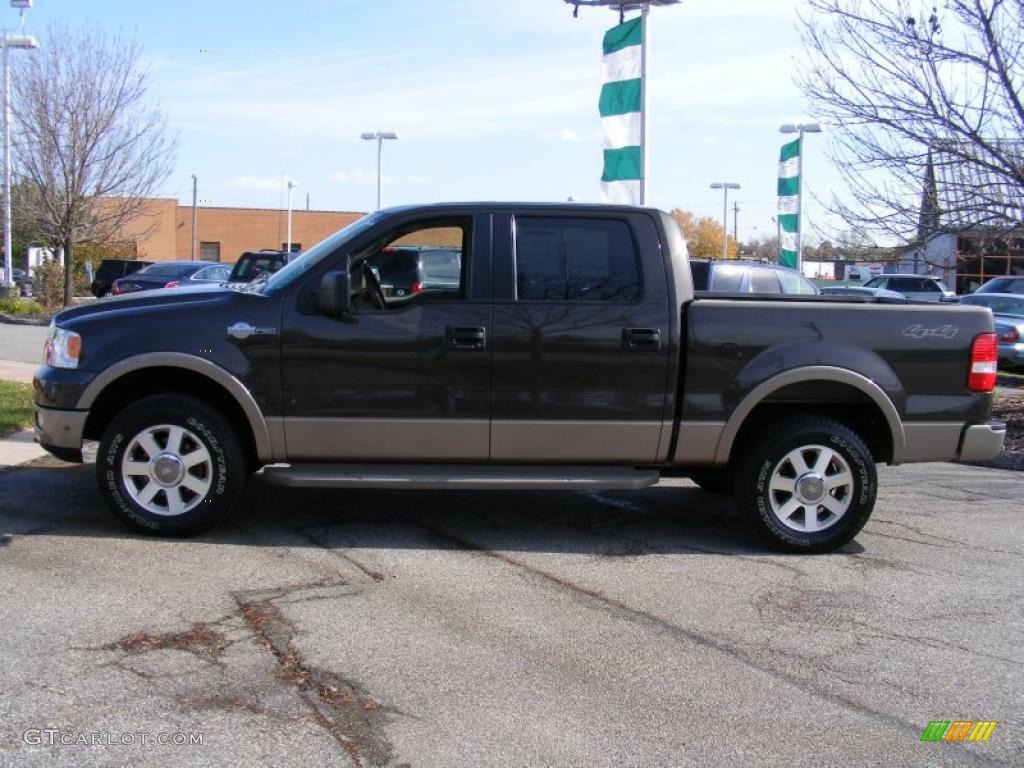 2005 F150 King Ranch SuperCrew 4x4 - Dark Stone Metallic / Castano Brown Leather photo #2