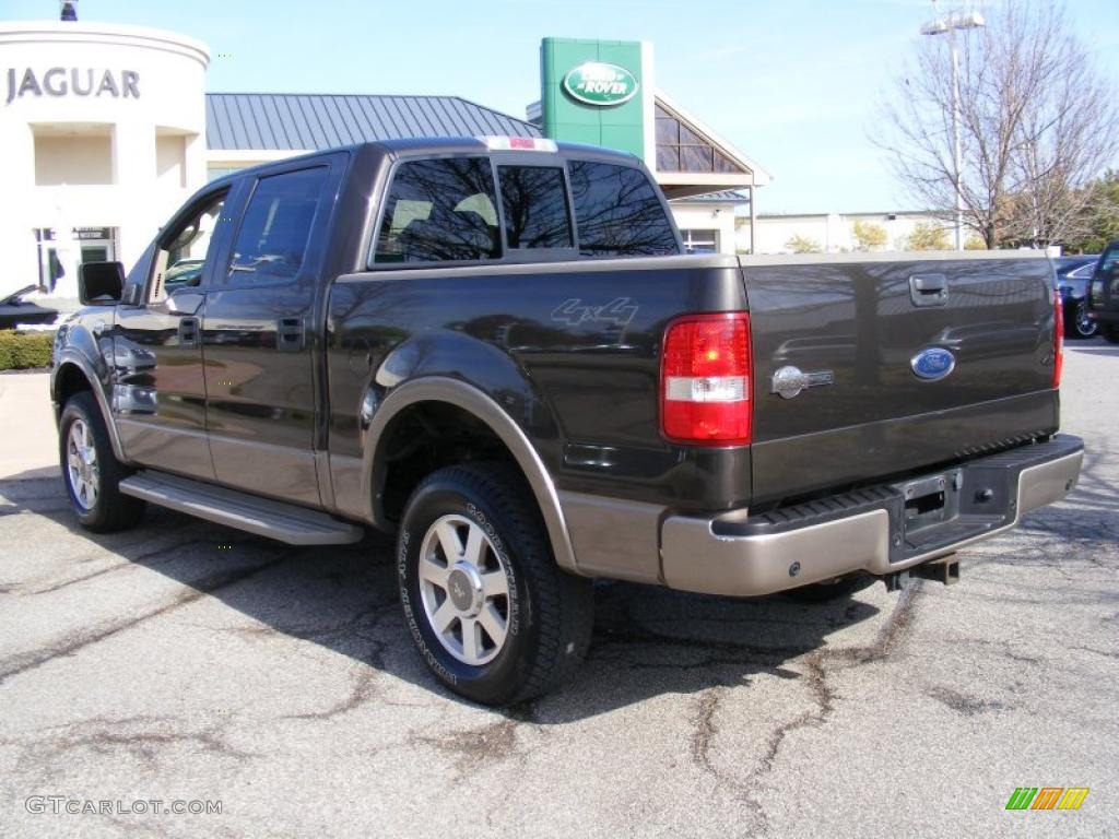 2005 F150 King Ranch SuperCrew 4x4 - Dark Stone Metallic / Castano Brown Leather photo #3
