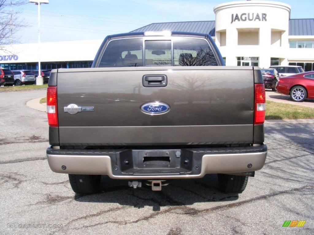 2005 F150 King Ranch SuperCrew 4x4 - Dark Stone Metallic / Castano Brown Leather photo #4