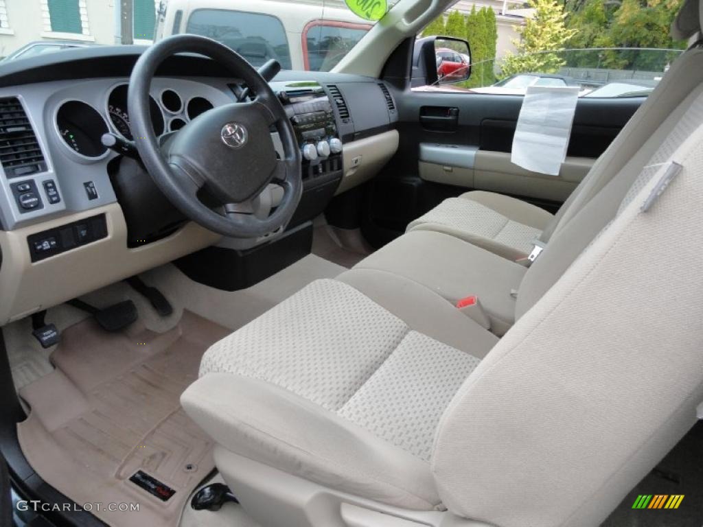 Beige Interior 2007 Toyota Tundra Regular Cab Photo #38435437