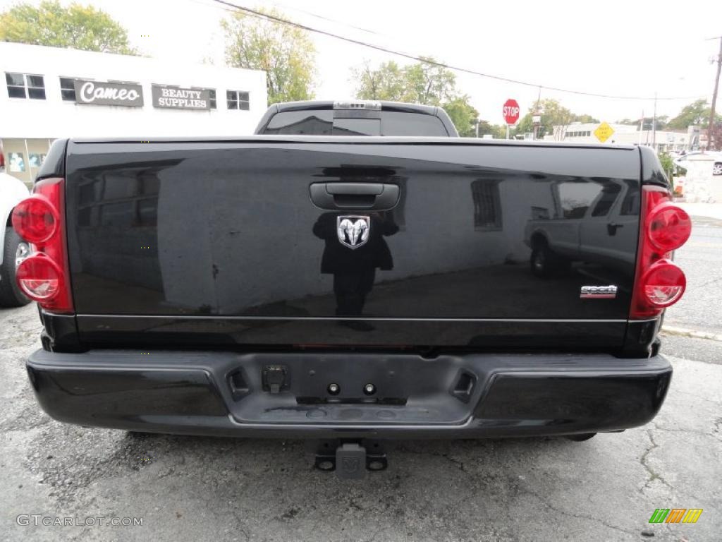 2007 Ram 3500 Sport Quad Cab Dually - Brilliant Black Crystal Pearl / Medium Slate Gray photo #4