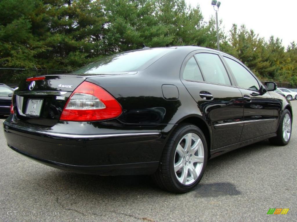 2008 E 350 4Matic Sedan - Black / Black photo #6