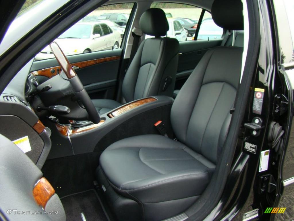 2008 E 350 4Matic Sedan - Black / Black photo #8