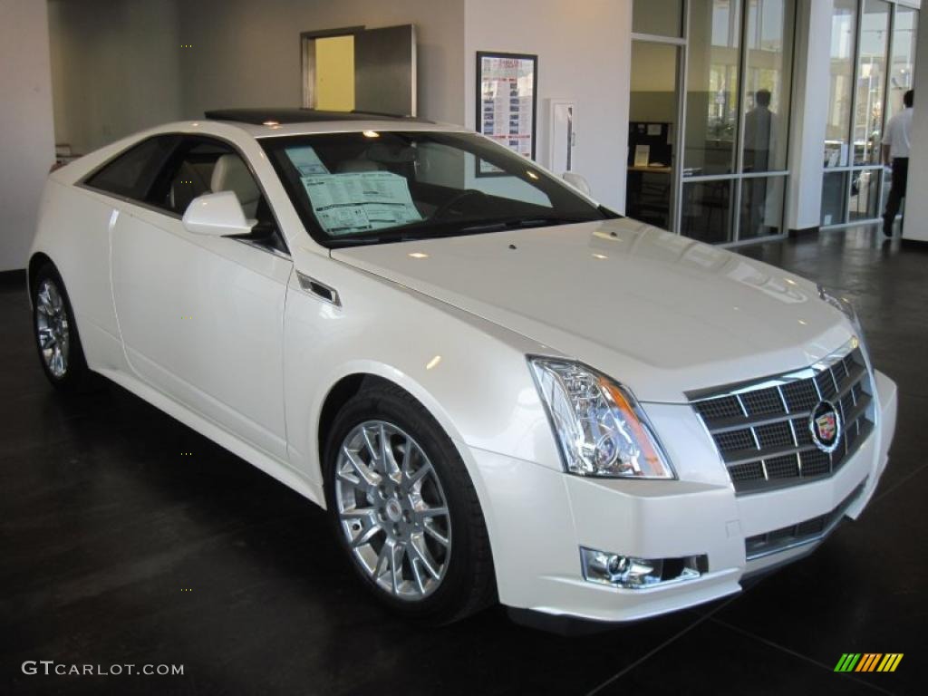 White Diamond Tricoat 2011 Cadillac CTS Coupe Exterior Photo #38436236