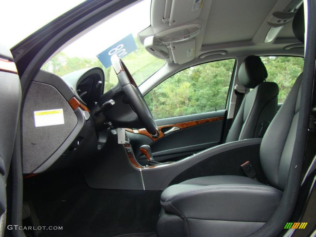 2008 E 350 4Matic Sedan - Black / Black photo #9