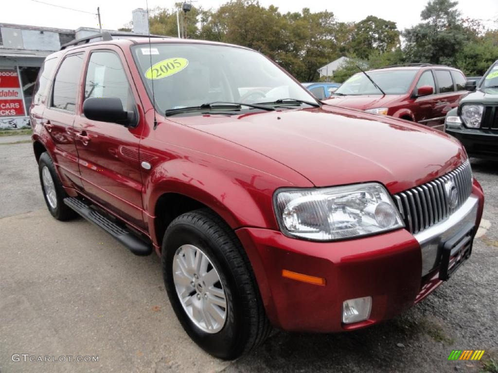 2005 Mariner V6 Premier 4WD - Vivid Red / Pebble/Light Parchment photo #6