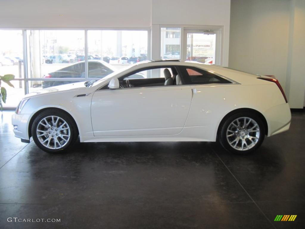 White Diamond Tricoat 2011 Cadillac CTS Coupe Exterior Photo #38436252