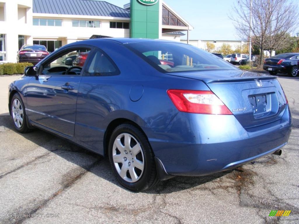 Atomic Blue Metallic 2008 Honda Civic LX Coupe Exterior Photo #38436900