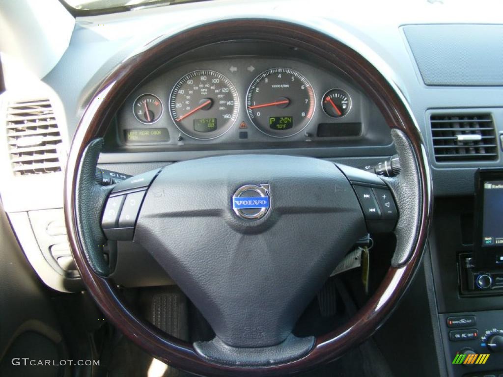 2006 Volvo XC90 V8 AWD Graphite Steering Wheel Photo #38437632