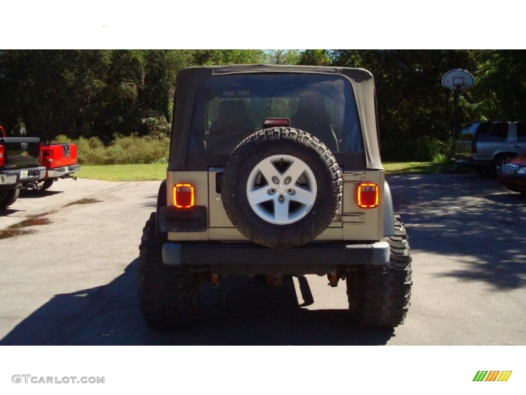 2004 Wrangler Rubicon 4x4 - Light Khaki Metallic / Khaki photo #4