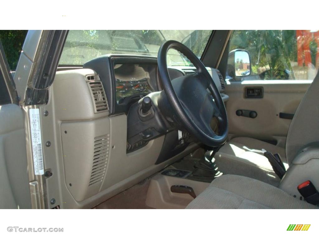 2004 Wrangler Rubicon 4x4 - Light Khaki Metallic / Khaki photo #10
