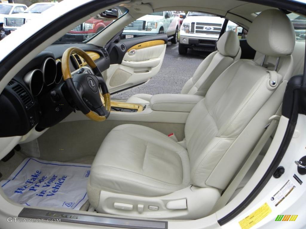 Ecru Beige Interior 2005 Lexus SC 430 Photo #38440428