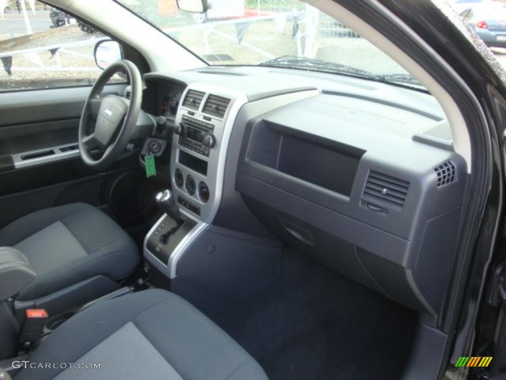 2008 Jeep Compass Sport 4x4 Dark Slate Gray Dashboard Photo #38441372