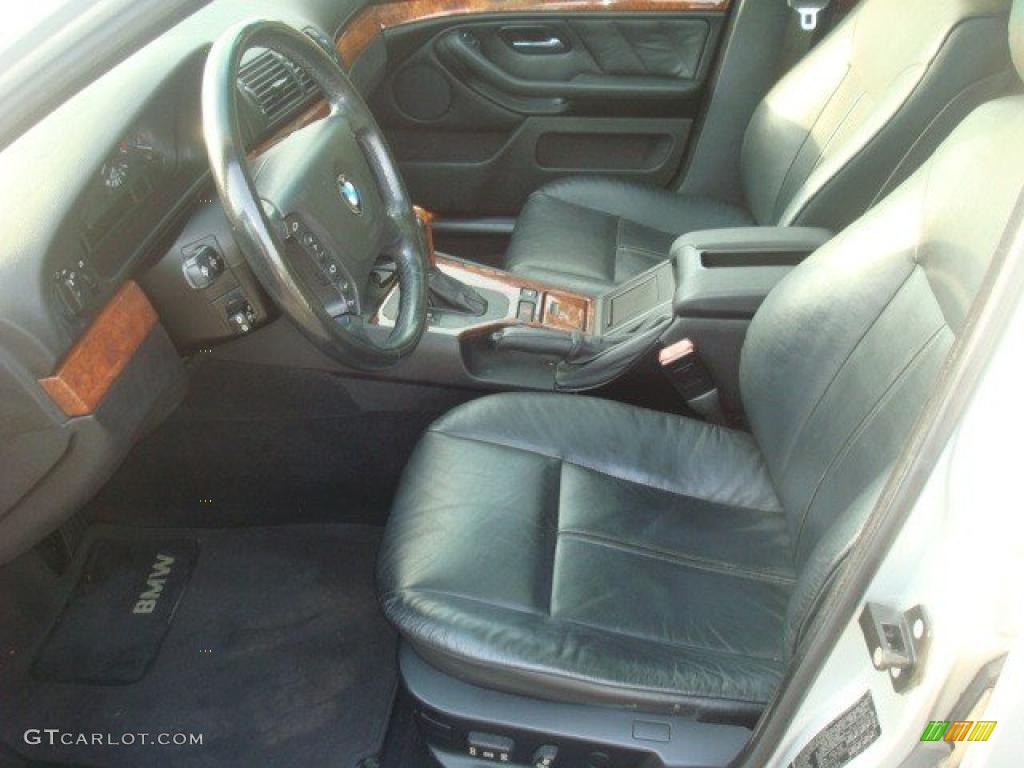 Black Interior 2002 BMW 5 Series 525i Wagon Photo #38441436