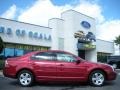 2007 Merlot Metallic Ford Fusion SE V6  photo #2