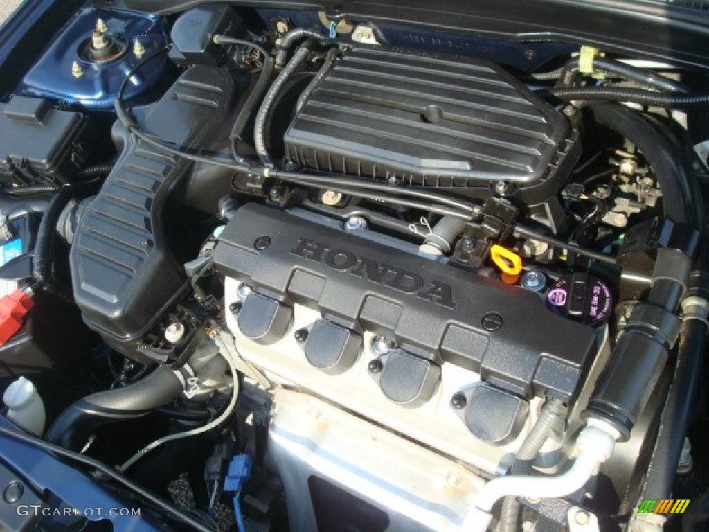 2005 Honda Civic LX Sedan 1.7L SOHC 16V VTEC 4 Cylinder Engine Photo #38442484