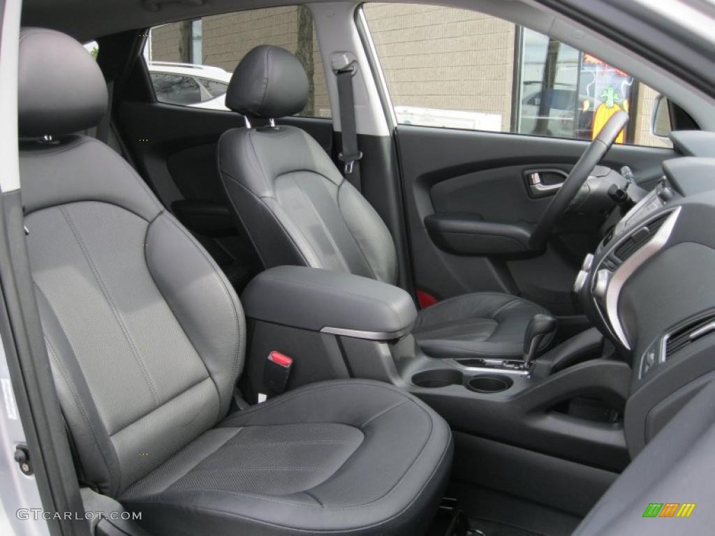 Black Interior 2010 Hyundai Tucson Limited AWD Photo #38442616