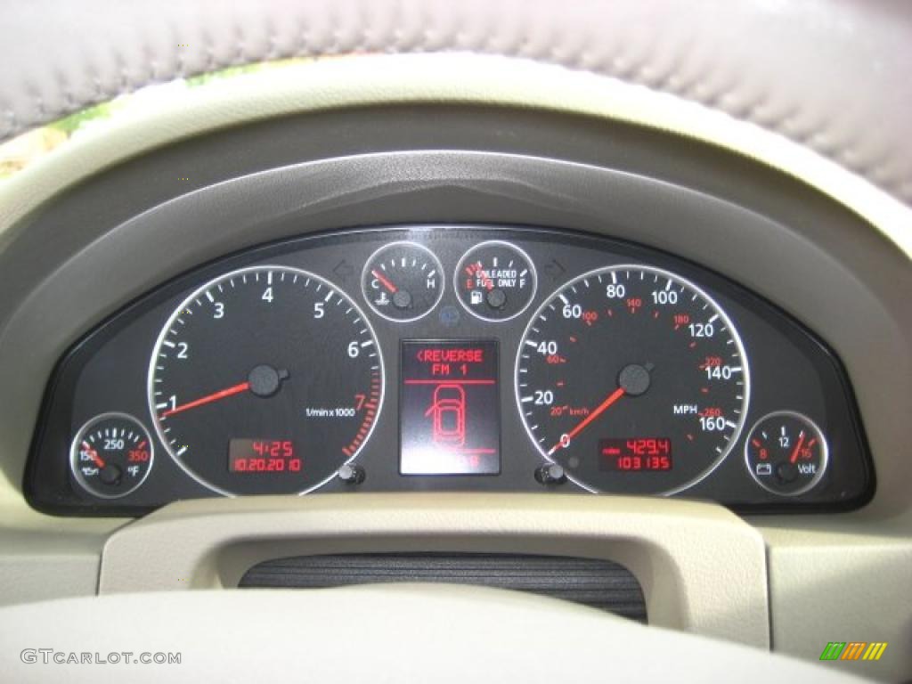 2002 Audi A6 2.7T quattro Sedan Gauges Photo #38442848