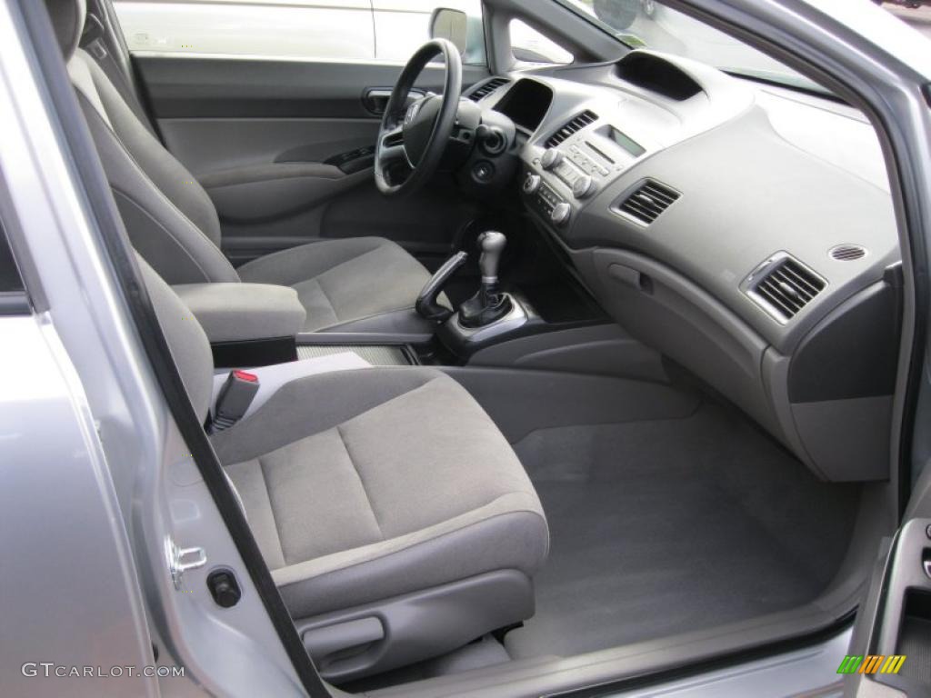 Gray Interior 2008 Honda Civic LX Sedan Photo #38443568