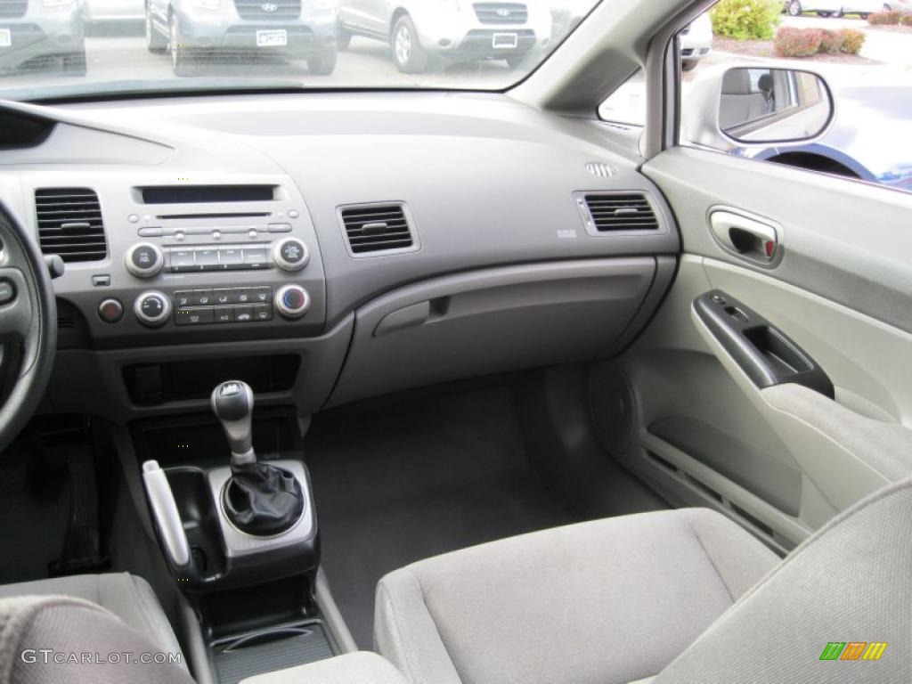 Gray Interior 2008 Honda Civic LX Sedan Photo #38443628
