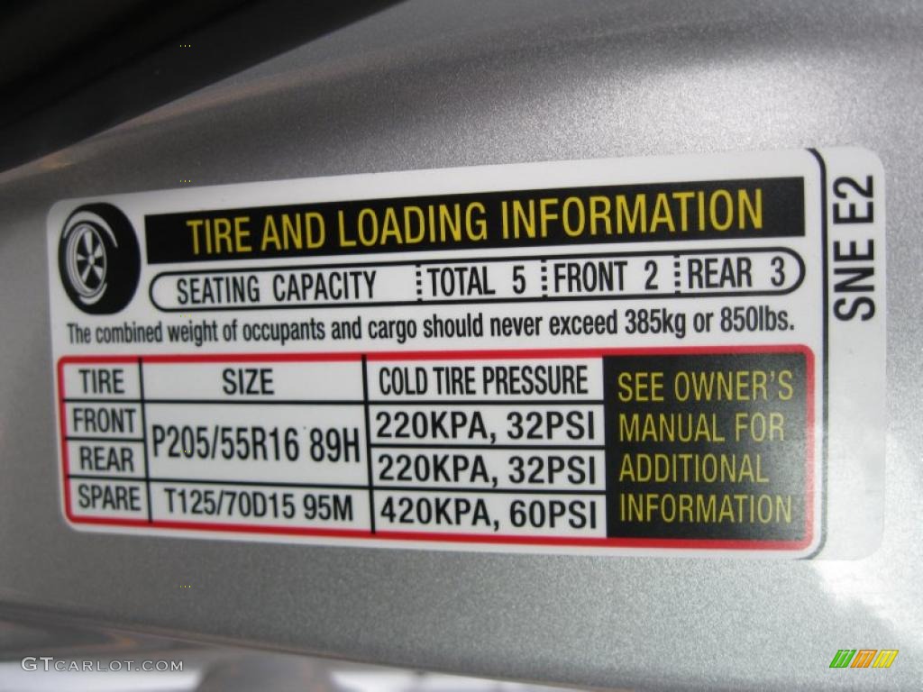 2008 Honda Civic LX Sedan Info Tag Photo #38443716