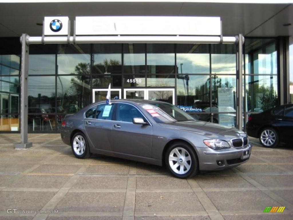 2008 7 Series 750i Sedan - Titanium Grey Metallic / Black photo #2