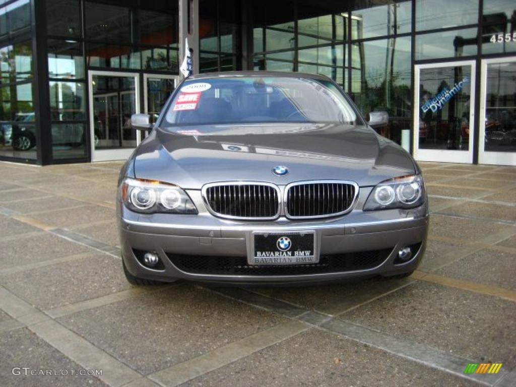 2008 7 Series 750i Sedan - Titanium Grey Metallic / Black photo #3