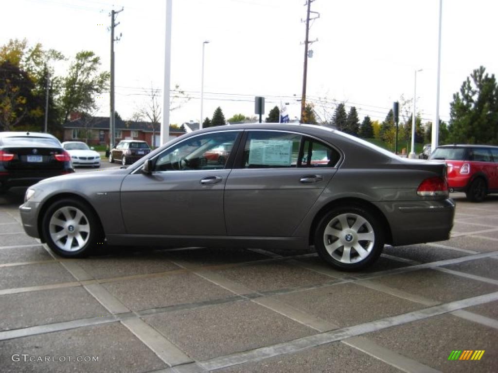 2008 7 Series 750i Sedan - Titanium Grey Metallic / Black photo #5