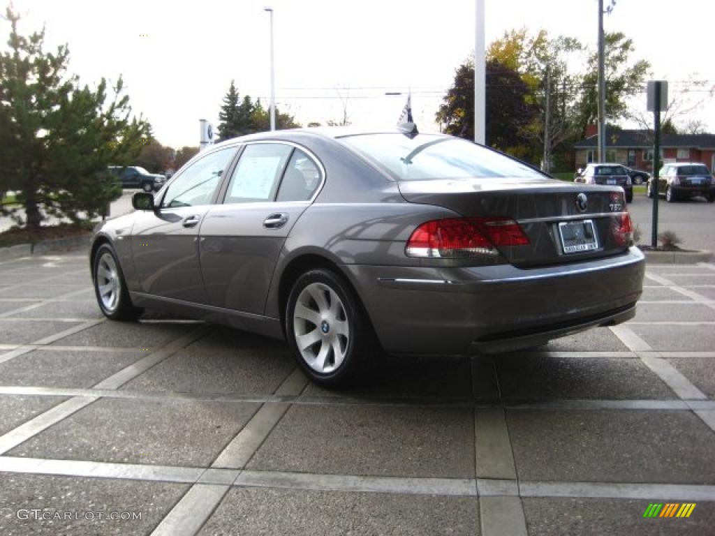 2008 7 Series 750i Sedan - Titanium Grey Metallic / Black photo #6