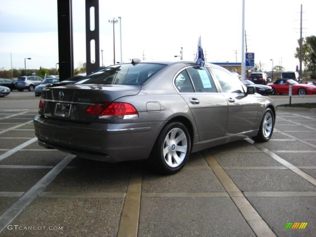 2008 7 Series 750i Sedan - Titanium Grey Metallic / Black photo #8