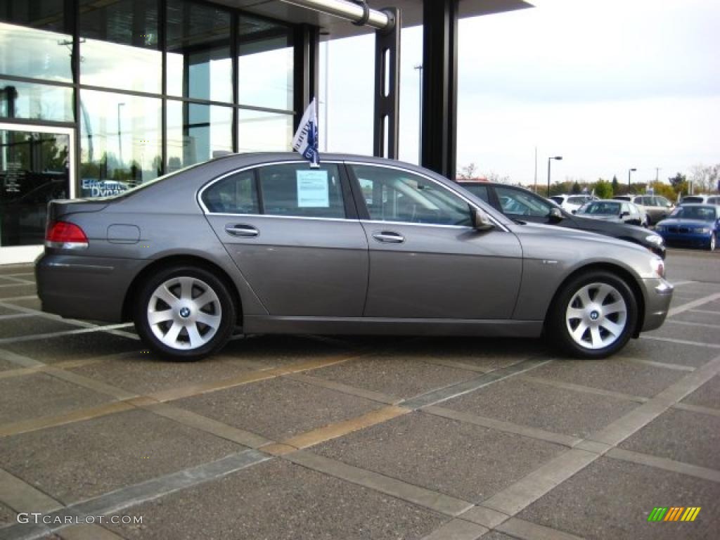 2008 7 Series 750i Sedan - Titanium Grey Metallic / Black photo #9