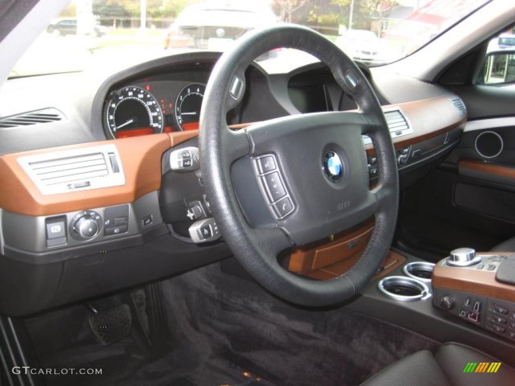 2008 7 Series 750i Sedan - Titanium Grey Metallic / Black photo #13